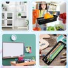 wlilupah 6 Pcs Black Slim Plastic Storage Baskets Tray 10