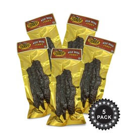 Climax Jerky BEST Premium Natural Style Kippered Cut Nice and Thick Strips 1.75 OZ. Wild Boar Jerky - High Protein - Low Carbs - Buy Multiple Packs & Save! (Wild Boar 5 Pack)