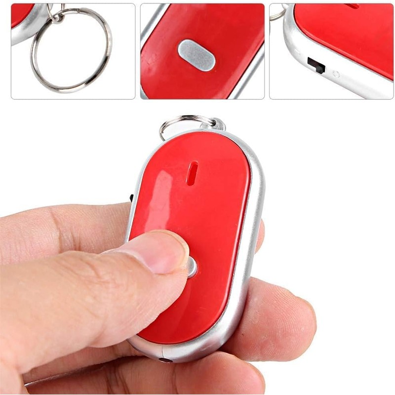 KeyFinder(Red), Keychain Locator for Finding Lost Keys, Smart Key Finder,