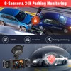 Fuluku 360 Degree Dash Cam View, 4 Channel Front Rear