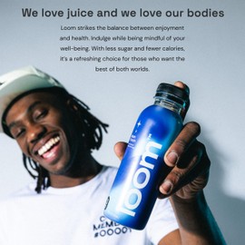 Moon Punch Juice Drinks by Loom, Low Sugar Juice, Real Fruit, No Added Sugar, 30 Calories, Vegan, Gluten Free, 12 oz bottles, 12 pack