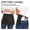 6 Pack Server Apron with 3 Pockets - Waist Aprons,
