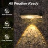 Ellasay Solar Fence Lights Outdoor: 10 Lighting Modes with RGB