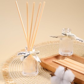Mobilia 100 PCS 3mm Reed Diffuser Sticks for Aroma, 10 Inch 7 Inch Essential Oil Natural Rattan Wood Sticks Set for Home Office Room Fragrance, Primary-18cm3mm