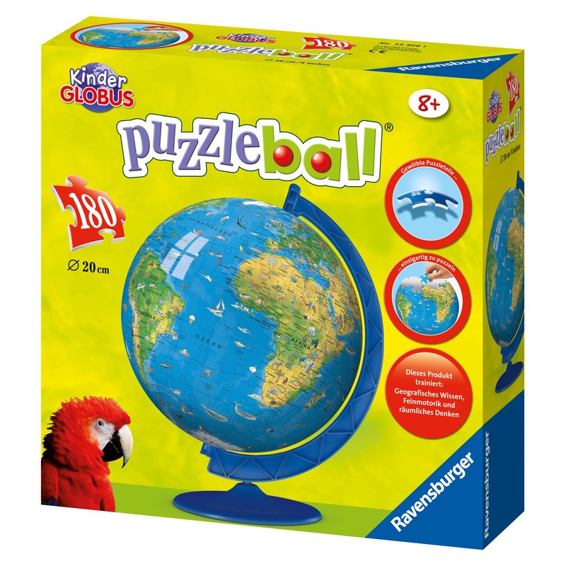 Terrestrial Globe - 180 Pieces Puzzleball - Ravensburger