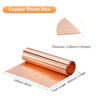 sourcing map Copper Sheet Roll 3500mm x 200mm x 0.08mm,