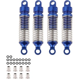 Pothyes TRX-4M Shocks Absorbers Damper for 1/18 RC Crawler Car Bronco Defender Aluminum Upgrade Parts 4PCS(Blue)