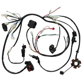 Unbranded/Generic Completed GY6 150CC ATV Quad Wire Harness Wiring Assembly Loom CDI Start Switch