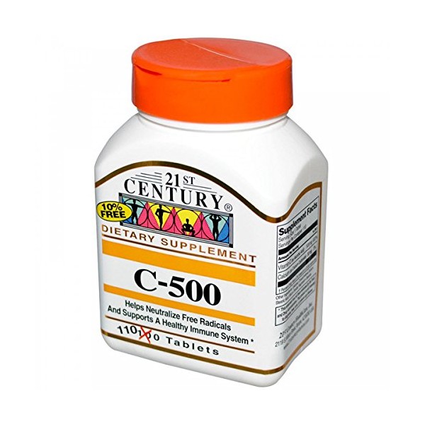 21st Century Vitamin C 500 Mg, 110 Tablets