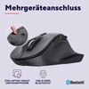 Trust Fyda Aufladbare Kabellose Maus Bluetooth + 2.4GHz, Ergonomische Daumenauflage,
