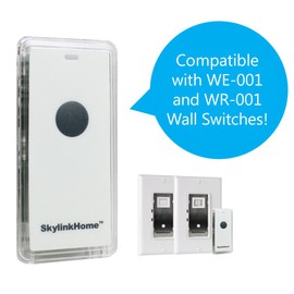 SkylinkHome TM-318 Snap-On Wireless Remote Lighting Control Transmitter for WE-001 and WR-001 Wall Switch