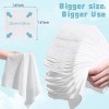 MISHCHI 100 Count Disposable Face Towel, Biodegradable Cotton 100 (Pack