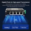 Mini Industrial 4 Port 10/100/1000Mbps Gigabit Ethernet POE + Switch