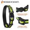 3 Pieces Reflective Dog Collar Adjustable Nylon Pet Collars Reflective