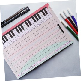 OHPHCALL Music Staff Erasable Whiteboard Chores Chart for Boys and Girls Whiteboard Staff Magnet