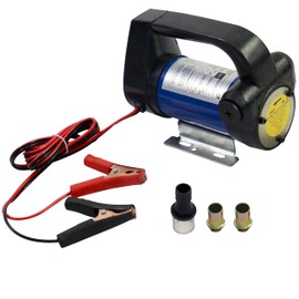 BORRITT Fuel Transfer Pump DC 12V 175W Power Rate 12 GPM Flow Rate Self Priming Electric Fuel Pump Suitable for Diesel, Kerosene, Biodiesel Diesel Transfer Pump Used for Vehicles, Ships, Farms