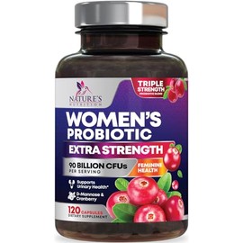 Probiotics for Women - Probiotic Blend 90 Billion CFU Per Serving - Women's Probiotic for Targeted Vaginal & Digestive Health Support - 16 Strains, Cr