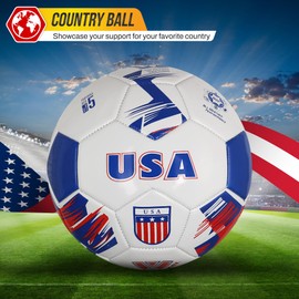 Vizari Mini National Team Soccer Balls | Eight Mini National Team Countryballs to Choose from (USA White)