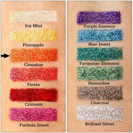 GLITTIES - Cinnabar - Cosmetic Grade Extra Fine (.006") Loose Glitter Powder Safe for Skin! Perfect for Makeup, Body Tattoos, Face, Hair, Lips, Soap, Lotion, Nail Art - (30 Gram Jar)