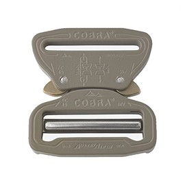 AustriAlpin Cobra Buckle 7075 Aluminum Quick Release Adjustable Elephant Grey (2" 50MM)