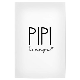 artboxONE Poster 30 x 20 cm Typography PIPI Lounge Toilet Picture PIPI Lounge Bathroom Bath