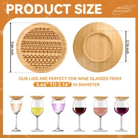 4 Pcs Wine Glass Charcuterie Topper,4" Mini Funny Hidden Message Charcuterie Boards,Wine Appetizer Plates for Family Gatherings,Restaurants,Bars,Unique Gag Gifts for Birthday Christmas
