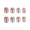 24 Pcs Fall Winter Press on Nails Short Square -