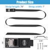 EXVITAL Battery Tie Down Strap Hold Down Kit, 1" x
