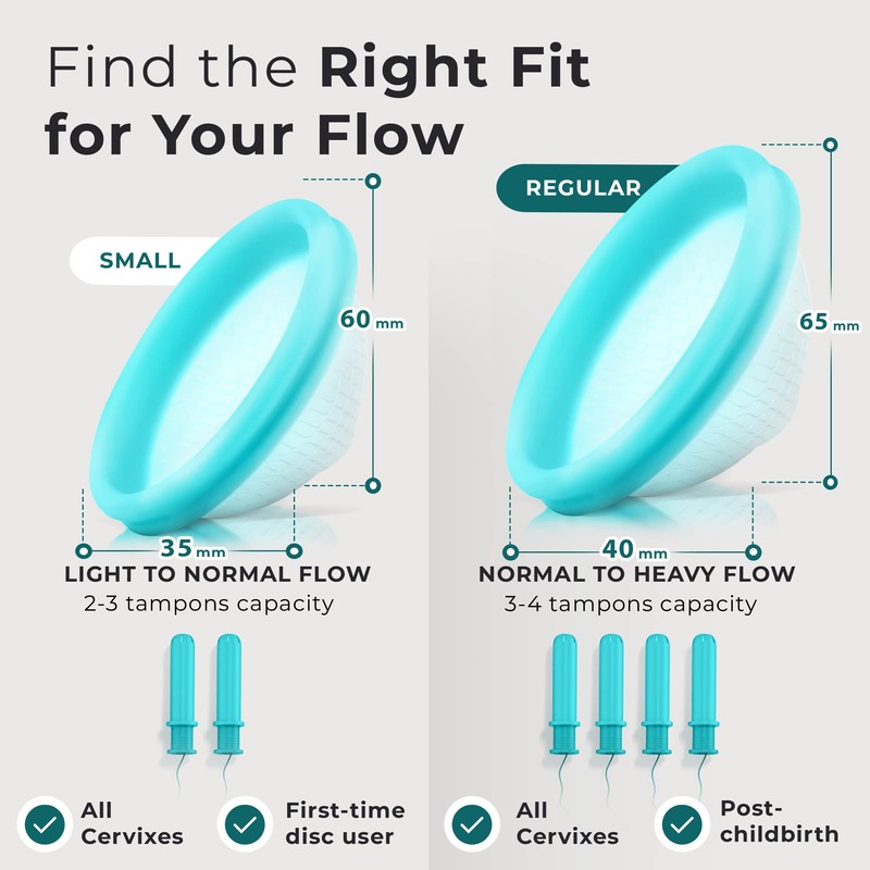 Reusable Period Disc - Soft Period Disc for Women (Small/Large