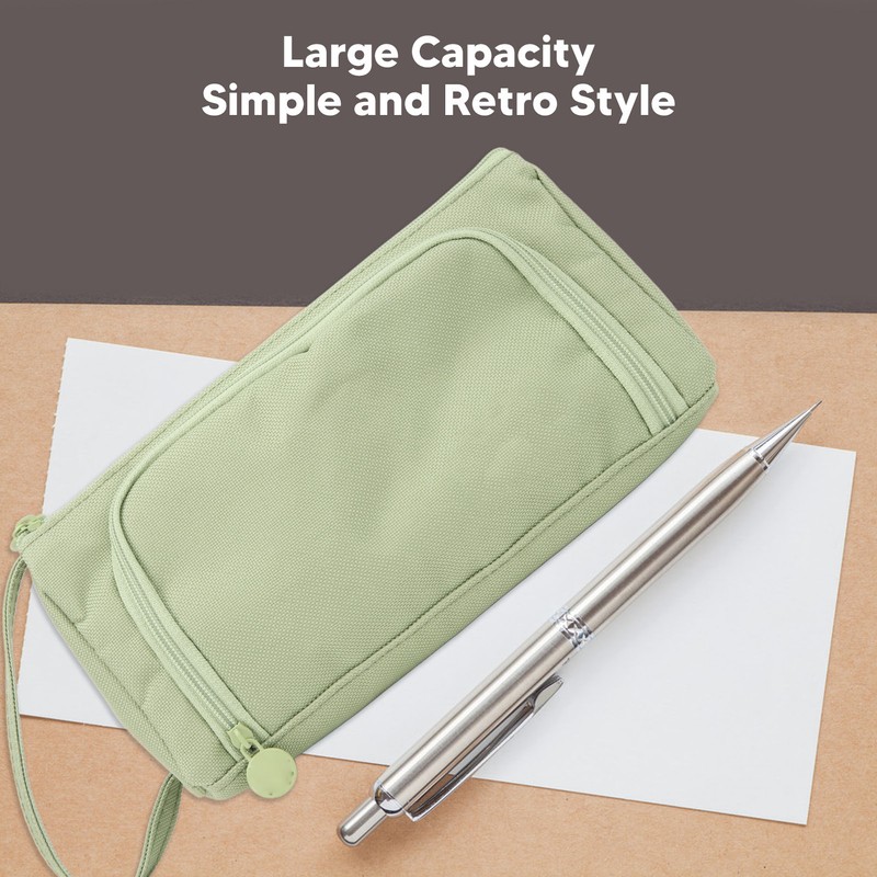 Large Pencil Case Handle Design Large Capacity Layered Durable Oxford