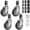 4 inch Prep Table Casters Set of 4 for Commercial