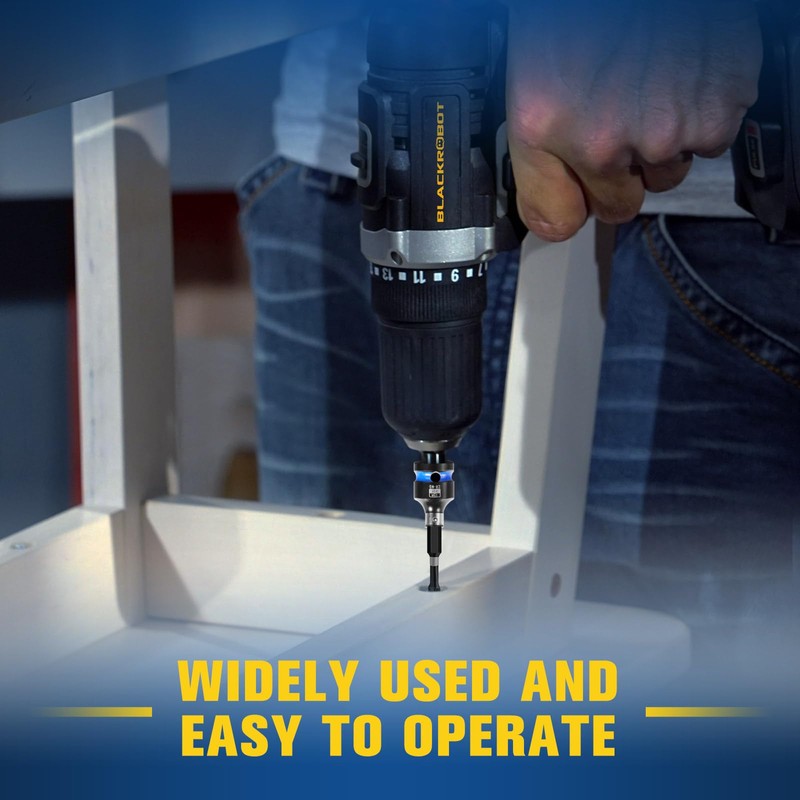 BLACKROBOT 2PCS Impact Bit Holders 3/8 Inch Square Drive to