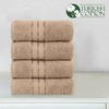 Elegant Comfort Three Line Popcorn Towel Set for Bathroom 16