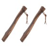 Abaodam 2Pcs Wooden Axe Replacement Handle Durable Ergonomic Grip for