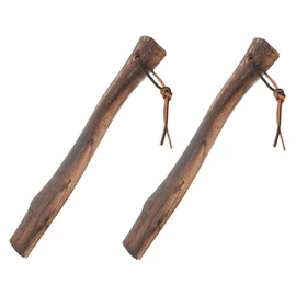 Abaodam 2Pcs Wooden Axe Replacement Handle Durable Ergonomic Grip for Axe Smooth Surface for Safe Use for