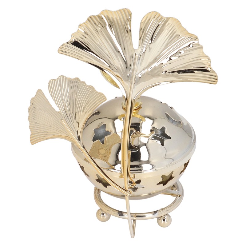 Candle Holder Arabian Star Moon Ginkgo Shape Metal Candle Holder