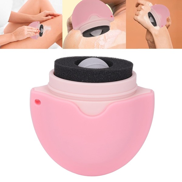 Kikumi Sonnenschutz-Applikator f1r Kinder und Erwachsene, Nachf1llbarer Roll-On-Schwamm, Abnehmbarer Schwamm,