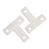 Pxyelec 20Pcs 3 Holes Angle Plate Corner Brace Flat T