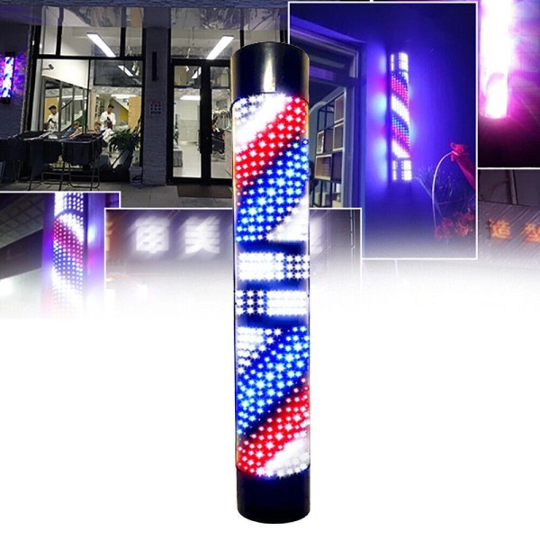 SENDERPICK LED Rotating Wall Light Barber Pole Waterproof Salon Barber