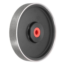 sourcing map Diamond Lapidary Wheel 6 Inch x 1 Inch with 1" Arbor Hole 150 Grit Jewelry Grinding Wheels with Reducers, for Stone, Marble, Gem, Glass, Ceramics, Crystal, Cemented Carbide, Steel