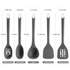 Silicone Kitchen Cooking Utensil Set: MOACC Heat Resistant 13.6in Long