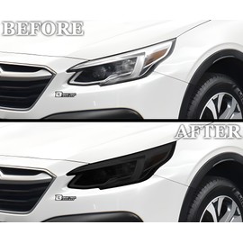 BOGAR TECH DESIGNS Full Headlight Head Light Tint Kit Compatible with Subaru Outback 2020-2022, Dark Smoke