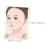 TOVINANNA 2pcs Face Painting Practice Board Makeup Practice Face Draw