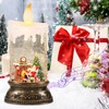 Wondise Rechargeable Musical Santa Snow Globe Lantern with 6H Timer,