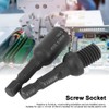 6PCS Air Screwdriver Socket 1/4 Inch Shank for In&amp;External Double
