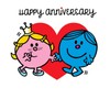 Mr Men Happy Anniversary Card