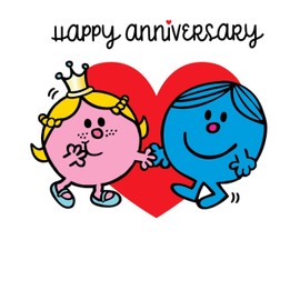 Mr Men Happy Anniversary Card