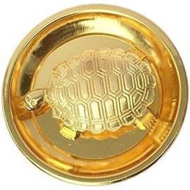 Tortoise Kachua with Plate for Good Luck, Golden