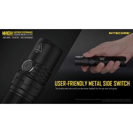 Nitecore MH10S Luminus SST-40-W USB-C Rechargeable Flashlight - 1800 Lumens w/EXTRA NL2150HPR Battery