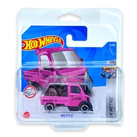 Hot Wheels Mighty K (Pink) 1/10 HW Metro 2022 - 5/250 (Short Card) *** Comes in a Class Car Holder Collector's Bag *** HCW70